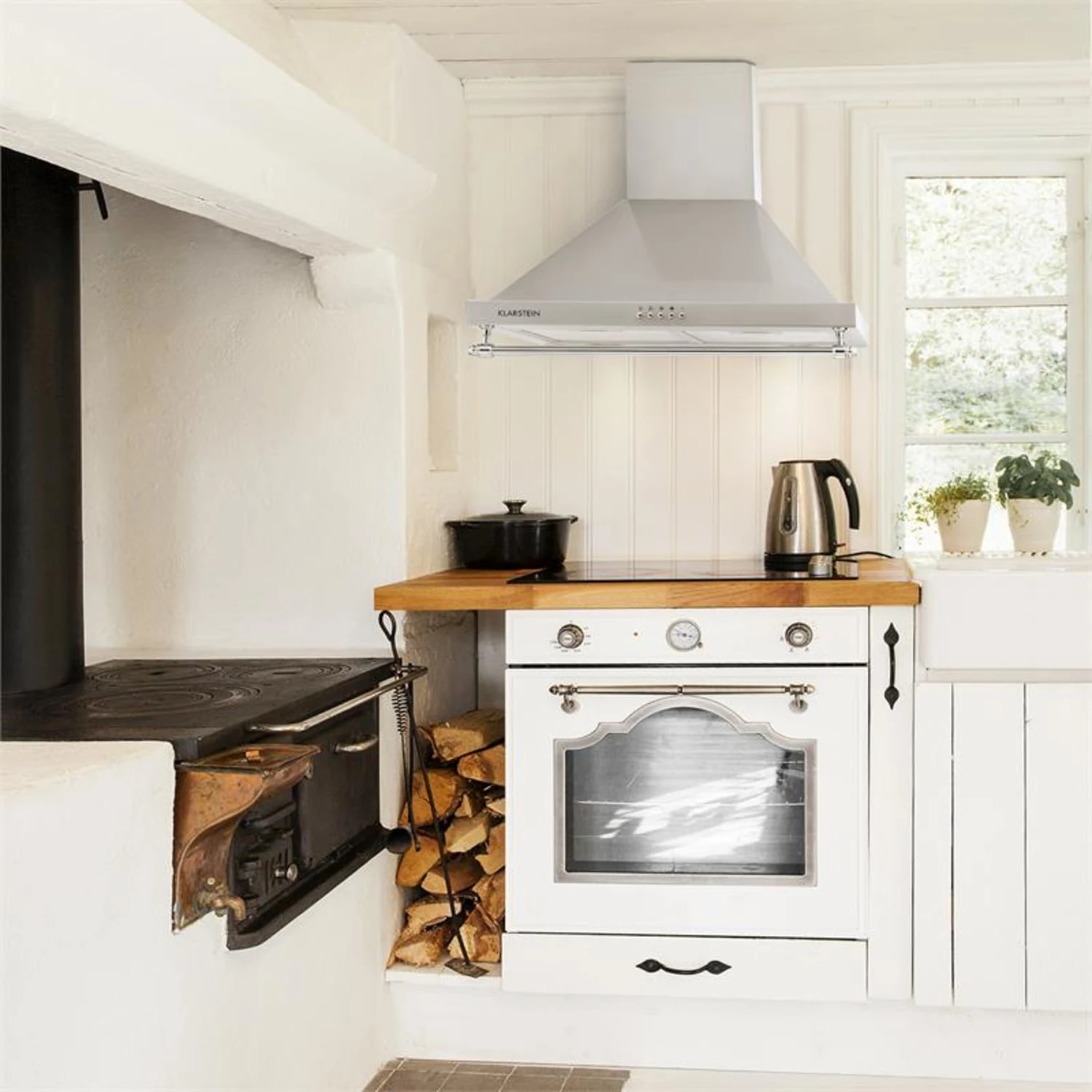 Montblanc 60 Dunstabzugshaube 610m³/h 165W 2x1,5W LED Reling Montblanc 60 Dunstabzugshaube 610m³/h 165W 2x1,5W LED Reling -Deutschland Klarstein Verkaufs-Shop 10031994 yy 0003 ambient Klarstein Montblanc 60 Dunstabzugshaube silbergrau