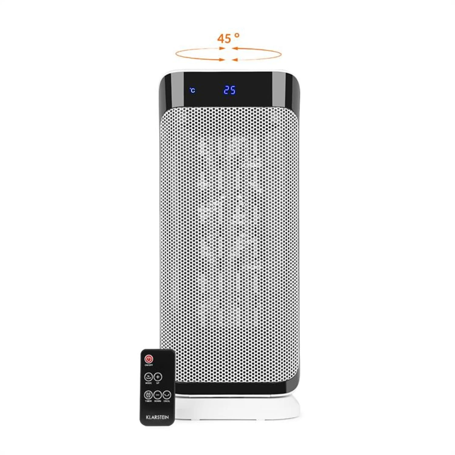 Chaval Heizturm 2.000 W Thermostat Timer Fernbedienung weiß Chaval Heizturm 2.000 W Thermostat Timer Fernbedienung Weiß -Deutschland Klarstein Verkaufs-Shop 10032004 yy 0003 front Klarstein Chaval Heizturm weiss