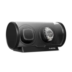 Lugano Uhrenbeweger Kunststoff 2 Uhren 4 Modi Schwarz