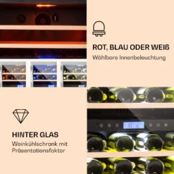 Vinovilla 43 Built-In Duo Weinkühlschrank 2 Zonen 129l 43 Fl Glastür -Deutschland Klarstein Verkaufs-Shop 10032031 de 0003 logo