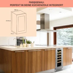 Vinovilla Smart Weinkühlschrank 50l / 20 Flaschen Glastür Edelstahl -Deutschland Klarstein Verkaufs-Shop 10032037 DE 0006 usp
