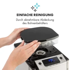 Aromatica X Kaffeemaschine Mahlwerk Glaskanne Aroma+ Edelstahl 4 Aromatica X Kaffeemaschine Mahlwerk Glaskanne Aroma+ Edelstahl -Deutschland Klarstein Verkaufs-Shop 10032102 de 0005 logo