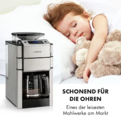 Aromatica X Kaffeemaschine Mahlwerk Glaskanne Aroma+ Edelstahl 6 Aromatica X Kaffeemaschine Mahlwerk Glaskanne Aroma+ Edelstahl -Deutschland Klarstein Verkaufs-Shop 10032102 de 0007 logo