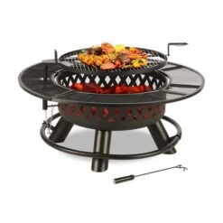 Rosario 3-in-1-Feuerschale Ø120cm | 70cm Grill | Tischplatte Stahl -Deutschland Klarstein Verkaufs-Shop 10032141 yy 0003 detail Blumfeldt Rosario 3in1 Feuerschale