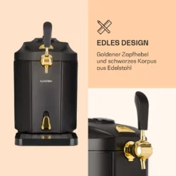 Skal Bierzapfanlage Bierkühler 5l Fässer CO2 Edelstahl Schwarz -Deutschland Klarstein Verkaufs-Shop 10032176 de 0003 logo