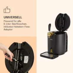 Skal Bierzapfanlage Bierkühler 5l Fässer CO2 Edelstahl Schwarz -Deutschland Klarstein Verkaufs-Shop 10032176 de 0004 logo