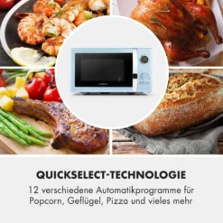 Fine Dinesty 2-in-1-Mikrowelle: 23l 800W / Grill: 1000W Blau -Deutschland Klarstein Verkaufs-Shop 10032201 de 0005 logo
