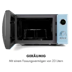 Fine Dinesty 2-in-1-Mikrowelle: 23l 800W / Grill: 1000W Blau -Deutschland Klarstein Verkaufs-Shop 10032201 de 0006 logo