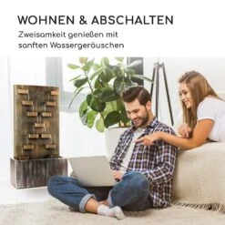 River Crossing Gartenbrunnen In/Outdoor 6W Pumpe 10m Kabel Verzinkt -Deutschland Klarstein Verkaufs-Shop 10032260 de 0005 logo