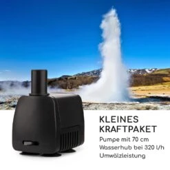 River Crossing Gartenbrunnen In/Outdoor 6W Pumpe 10m Kabel Verzinkt -Deutschland Klarstein Verkaufs-Shop 10032260 de 0008 logo