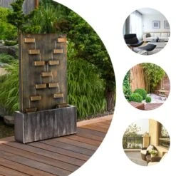 River Crossing Gartenbrunnen In/Outdoor 6W Pumpe 10m Kabel Verzinkt -Deutschland Klarstein Verkaufs-Shop 10032260 yy 0003 ambient