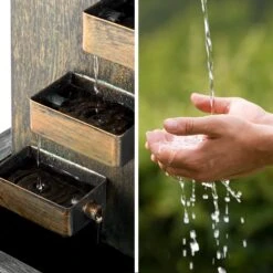 River Crossing Gartenbrunnen In/Outdoor 6W Pumpe 10m Kabel Verzinkt -Deutschland Klarstein Verkaufs-Shop 10032260 yy 0004 ambient