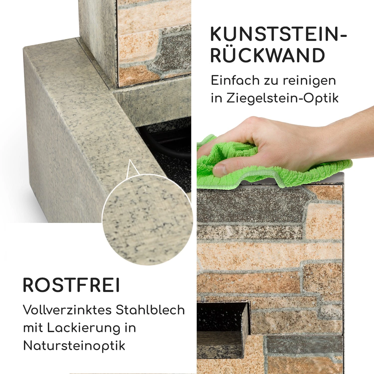 Watergate Gartenbrunnen In/Outdoor 15W Pumpe 10m Kabel verzinkt Watergate Gartenbrunnen In/Outdoor 15W Pumpe 10m Kabel Verzinkt -Deutschland Klarstein Verkaufs-Shop 10032262 de 0005 logo