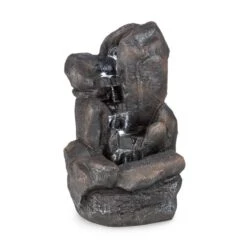 Felsquell Solar-Kaskadenbrunnen Akkubetrieb 2 KW Solarpanel 3 LEDs -Deutschland Klarstein Verkaufs-Shop 10032286 yy 0003 detail Blumfeldt Felsquell Solar Kaskadenbrunnen