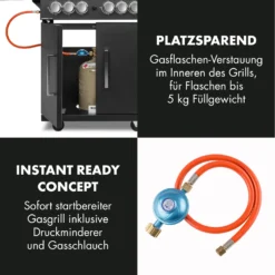 Tomahawk 4.2 SBG Gasgrill 6 Brenner 20,7 KW 64x42cm Grill Edelstahl 7 Tomahawk 4.2 SBG Gasgrill 6 Brenner 20,7 KW 64x42cm Grill Edelstahl -Deutschland Klarstein Verkaufs-Shop 10032308 de 0009 logo