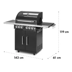 Tomahawk 4.2 SBG Gasgrill 6 Brenner 20,7 KW 64x42cm Grill Edelstahl 10 Tomahawk 4.2 SBG Gasgrill 6 Brenner 20,7 KW 64x42cm Grill Edelstahl -Deutschland Klarstein Verkaufs-Shop 10032308 yy 0012 logo Klarstein Tomahawk SBG Gasgrill Edelstahl