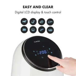 AirVital Heißluftfritteuse 1300W 2,5l CeraPlus-Antihaft Touch Weiß -Deutschland Klarstein Verkaufs-Shop 10032331 yy 0005 logo Klarstein AirVital Heissluftfritteuse 1300W weiss