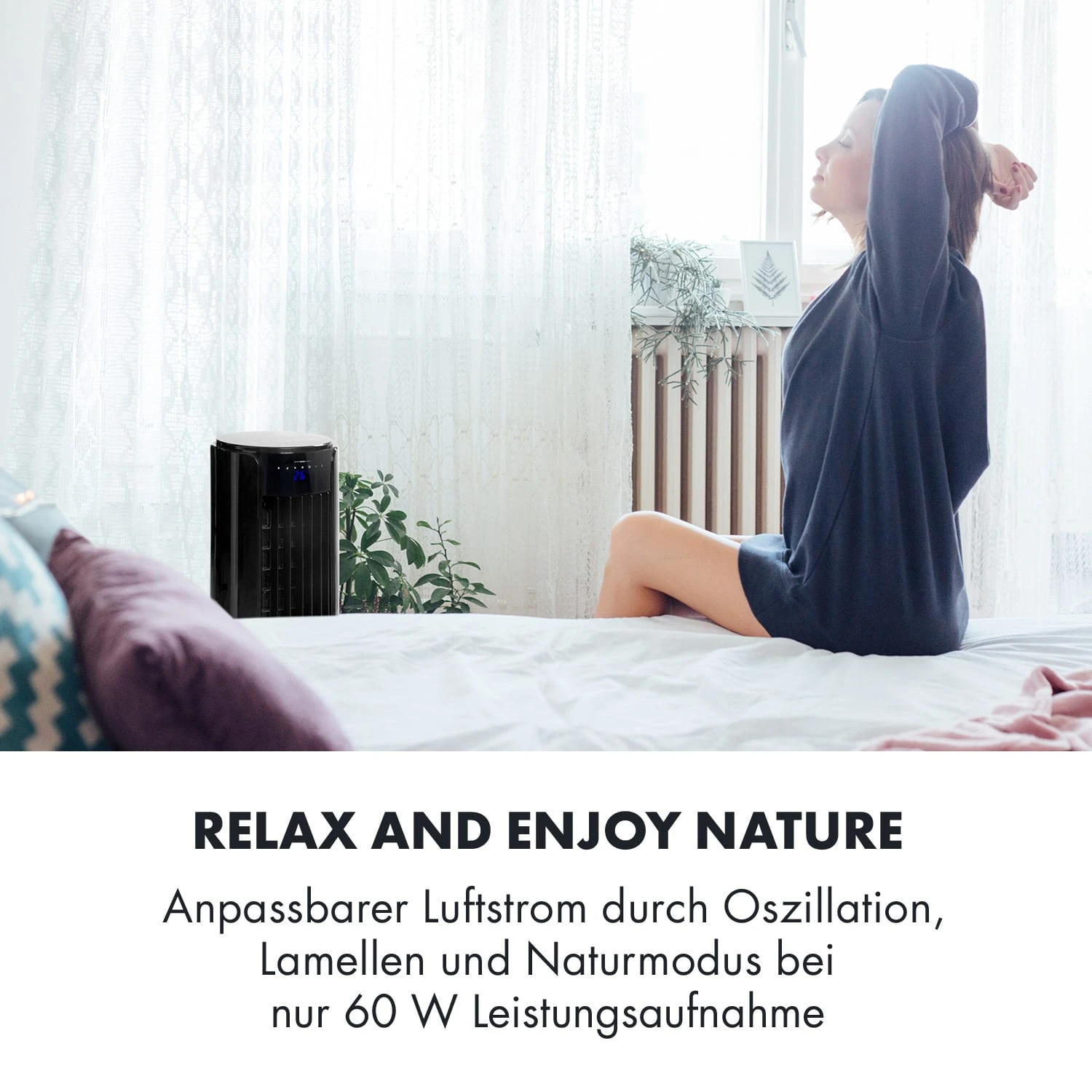 Skyscraper Horizon Luftkühler Ventilator 60W 486m³/h 3,5L Tank Skyscraper Horizon Luftkühler Ventilator 60W 486m³/h 3,5L Tank -Deutschland Klarstein Verkaufs-Shop 10032337 de 0006 logo