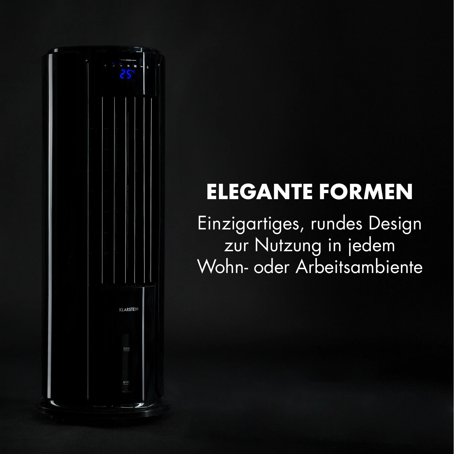Skyscraper Horizon Luftkühler Ventilator 60W 486m³/h 3,5L Tank Skyscraper Horizon Luftkühler Ventilator 60W 486m³/h 3,5L Tank -Deutschland Klarstein Verkaufs-Shop 10032337 de 0008 logo