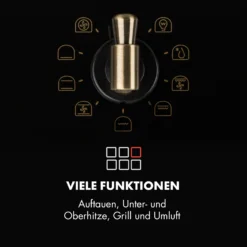 Victoria Einbaubackofen Retro-Design 9 Funktionen 50-250°C Schwarz -Deutschland Klarstein Verkaufs-Shop 10032460 de 0004 logo