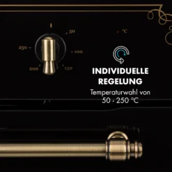 Victoria Einbaubackofen Retro-Design 9 Funktionen 50-250°C Schwarz -Deutschland Klarstein Verkaufs-Shop 10032460 de 0005 logo