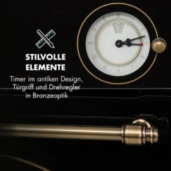 Victoria Einbaubackofen Retro-Design 9 Funktionen 50-250°C Schwarz -Deutschland Klarstein Verkaufs-Shop 10032460 de 0006 logo