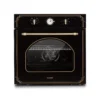 Victoria Einbaubackofen Retro-Design 9 Funktionen 50-250°C Schwarz