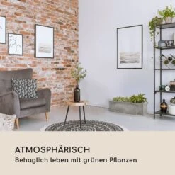 Solidflor Pflanztopf 75 X 20 X 20 Cm Fiberglas In-/Outdoor Hellgrau -Deutschland Klarstein Verkaufs-Shop 10032501 de 0003 logo