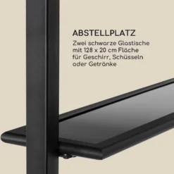 Steakhouse Grilldach 220x215x140cm PE 180 G/m² Flammhemmend Stahl Grau -Deutschland Klarstein Verkaufs-Shop 10032523 de 0007 logo