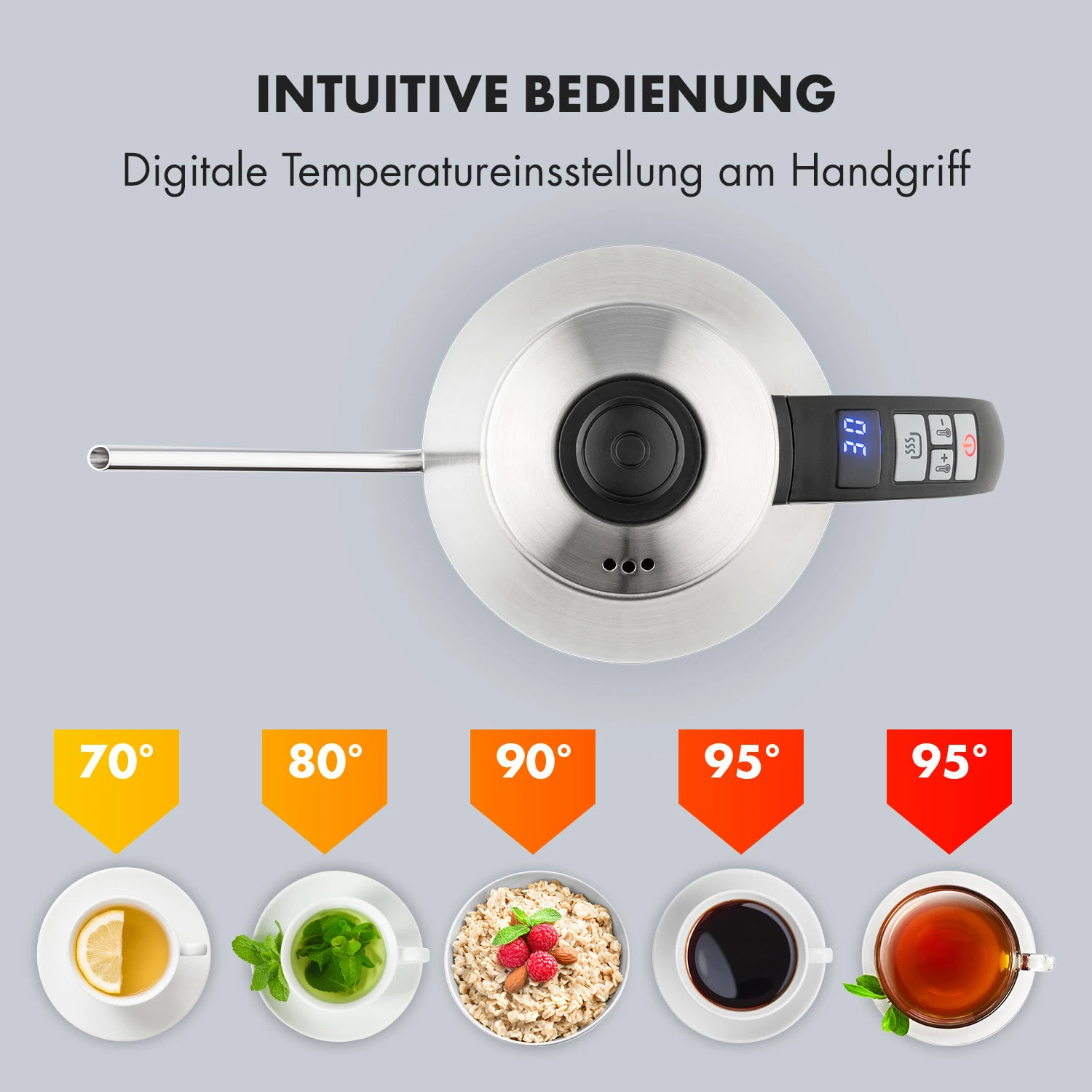 Garcon Wasserkocher 1L 2000W Warmhaltefunktion Schwanenhals Edelstahl Garcon Wasserkocher 1L 2000W Warmhaltefunktion Schwanenhals Edelstahl -Deutschland Klarstein Verkaufs-Shop 10032533 de 0002 logo