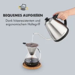 Garcon Wasserkocher 1L 2000W Warmhaltefunktion Schwanenhals Edelstahl 5 Garcon Wasserkocher 1L 2000W Warmhaltefunktion Schwanenhals Edelstahl -Deutschland Klarstein Verkaufs-Shop 10032533 de 0006 logo