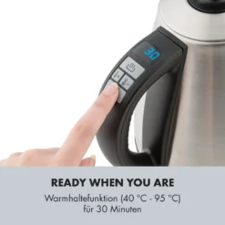 Garcon Wasserkocher 1L 2000W Warmhaltefunktion Schwanenhals Edelstahl 6 Garcon Wasserkocher 1L 2000W Warmhaltefunktion Schwanenhals Edelstahl -Deutschland Klarstein Verkaufs-Shop 10032533 de 0007 logo
