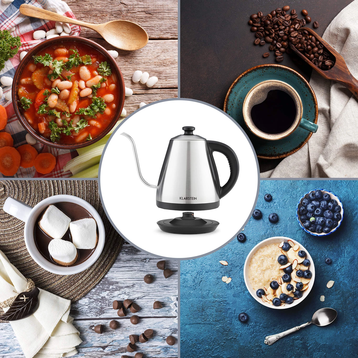 Garcon Wasserkocher 1L 2000W Warmhaltefunktion Schwanenhals Edelstahl Garcon Wasserkocher 1L 2000W Warmhaltefunktion Schwanenhals Edelstahl -Deutschland Klarstein Verkaufs-Shop 10032533 yy 0008 ambiente