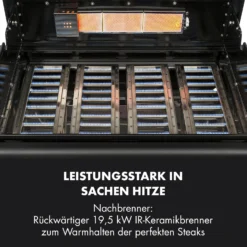 Highgrade 4 IB Gasgrill 6 Brenner 19,8 KW 71x46cm Grill Edelstahl -Deutschland Klarstein Verkaufs-Shop 10032580 de 0005 logo