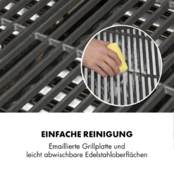 Highgrade 4 IB Gasgrill 6 Brenner 19,8 KW 71x46cm Grill Edelstahl -Deutschland Klarstein Verkaufs-Shop 10032580 de 0010 logo