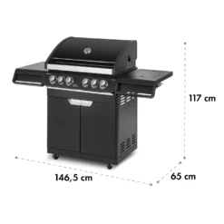 Highgrade 4 IB Gasgrill 6 Brenner 19,8 KW 71x46cm Grill Edelstahl -Deutschland Klarstein Verkaufs-Shop 10032580 yy 0011 logo