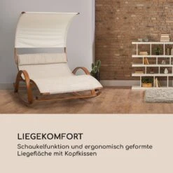 Mauritius Schwingliege Mit Dach ComfortMesh 180kg Max.wetterfest Creme -Deutschland Klarstein Verkaufs-Shop 10032587 de 0005 logo