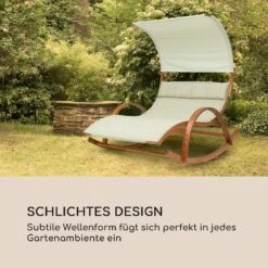 Mauritius Schwingliege Mit Dach ComfortMesh 180kg Max.wetterfest Creme -Deutschland Klarstein Verkaufs-Shop 10032587 de 0008 logo