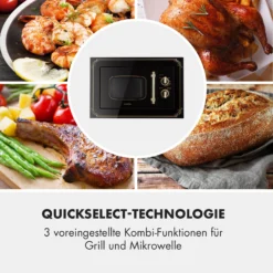 Victoria 20 Einbau-Mikrowelle, 20 L, 800 W, Grill: 1000 W, Schwarz -Deutschland Klarstein Verkaufs-Shop 10032591 de 0006 logo