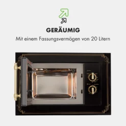 Victoria 20 Einbau-Mikrowelle, 20 L, 800 W, Grill: 1000 W, Schwarz -Deutschland Klarstein Verkaufs-Shop 10032591 de 0007 logo
