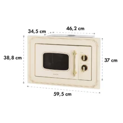 Victoria 20 Einbau-Mikrowelle, 20 L, 800 W, Grill: 1000 W, Elfenbein -Deutschland Klarstein Verkaufs-Shop 10032592 yy 0010 logo