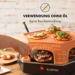 Capricciosa Pizzaofen 1500W Abdeckung Aus Terracotta Warmhaltefunktion -Deutschland Klarstein Verkaufs-Shop 10032597 de 0004 logo