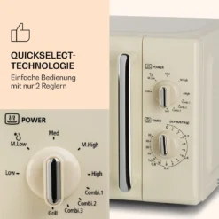 Caroline Mikrowellen-Grill 20 Ltr 700 W / 1000 W Ø 25,5cm Retro -Deutschland Klarstein Verkaufs-Shop 10032641 de 0004 logo