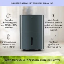 DryFy 20 Luftentfeuchter 420W 20l/d 230m³/h 40-50m² DrySelect 45dB -Deutschland Klarstein Verkaufs-Shop 10032663 de 0004 usp