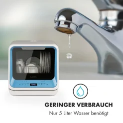 Amazonia Mini Geschirrspülmaschine 6 Programme LED-Display 5 Amazonia Mini Geschirrspülmaschine 6 Programme LED-Display -Deutschland Klarstein Verkaufs-Shop 10032678 de 0006 logo