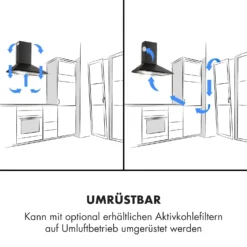 Zugspitze 60 Dunstabzugshaube Wandhaube 65W 310m³/h LED -Deutschland Klarstein Verkaufs-Shop 10032681 de 0003 logo