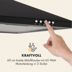 Zugspitze 60 Dunstabzugshaube Wandhaube 65W 310m³/h LED -Deutschland Klarstein Verkaufs-Shop 10032681 de 0006 logo