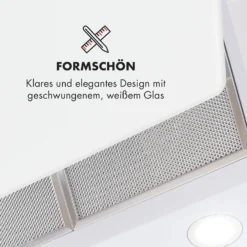 Annabelle 60 Dunstabzugshaube Glas 595 M³/h Touch-Armatur Weiß -Deutschland Klarstein Verkaufs-Shop 10032684 de 0008 logo