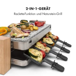 Prime-Rib Raclettegrill 8 Pers. 1500 W Natursteinplatte Edelstahl Holz -Deutschland Klarstein Verkaufs-Shop 10032695 de 0004 logo