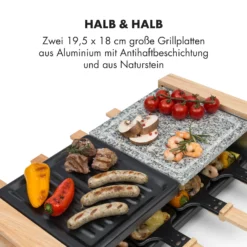 Chateaubriand Nuovo Raclette 1200W Aluminium / Stein 8 Personen Holz -Deutschland Klarstein Verkaufs-Shop 10032729 de 0003 logo